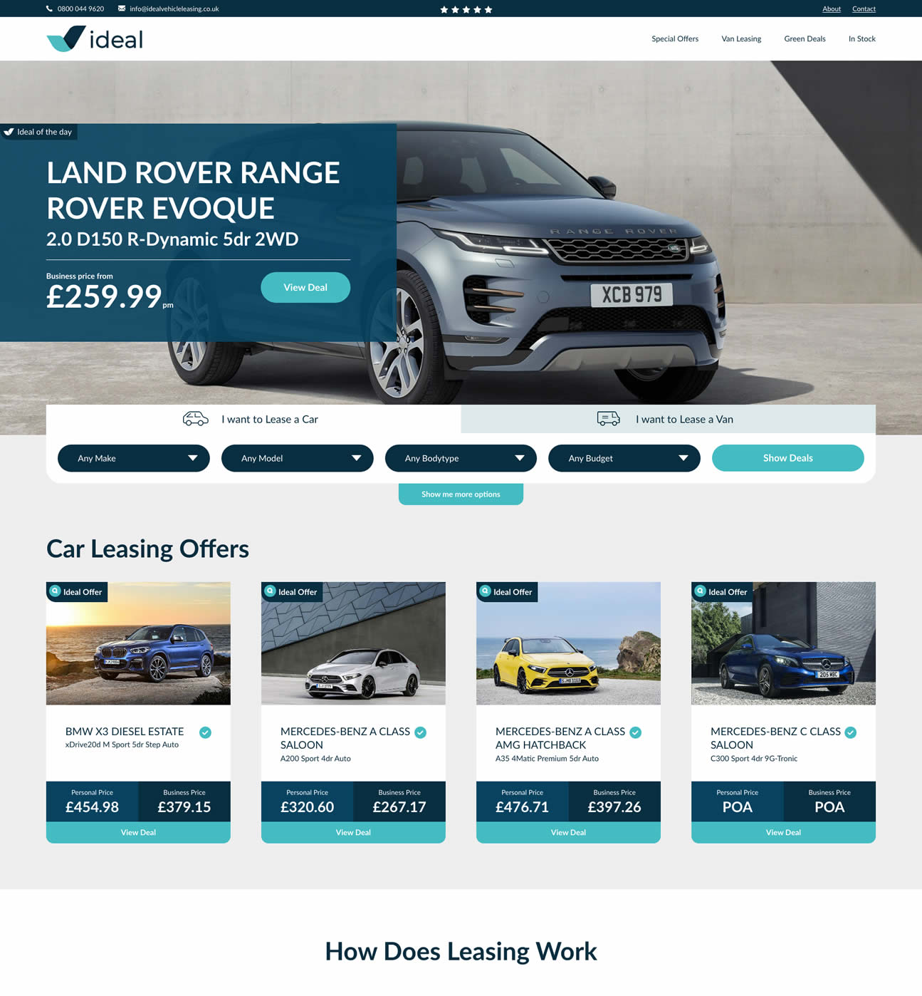 Ideal Website Desktop