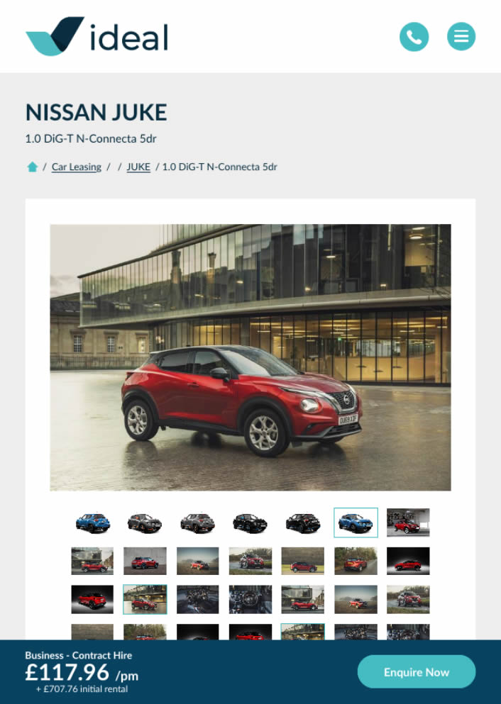 Ideal Website Tablet