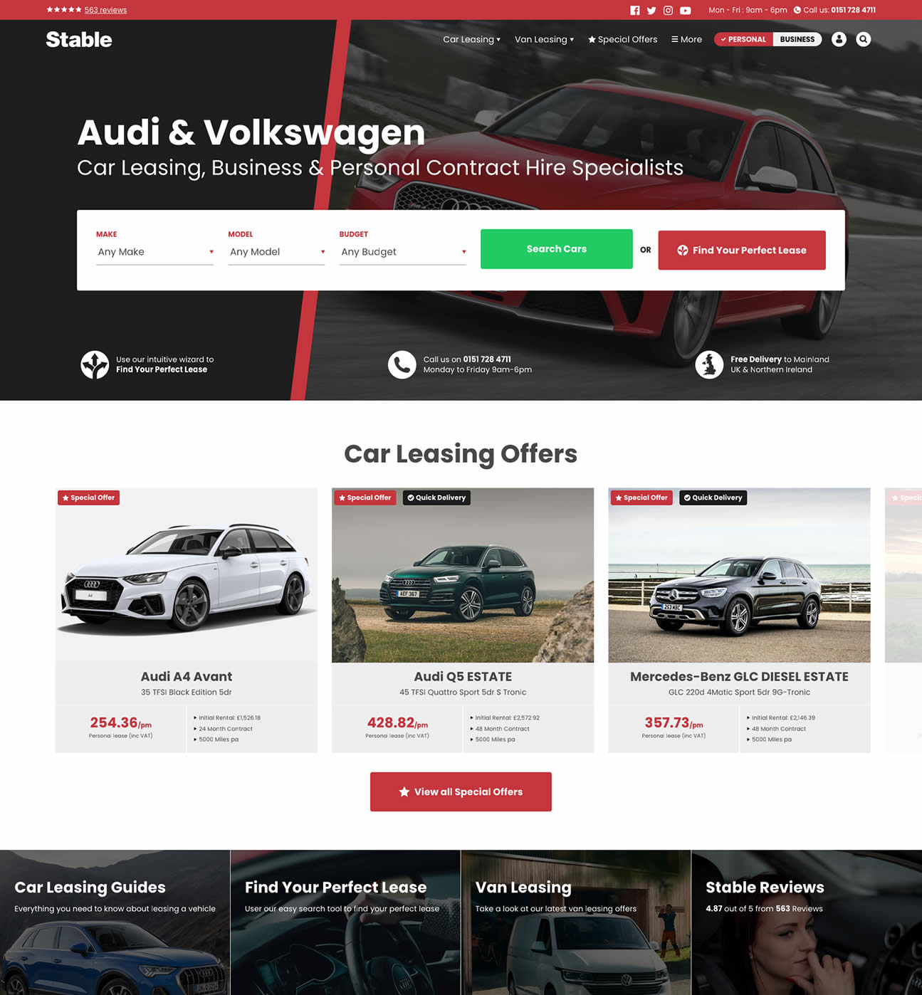 Stable Website Desktop